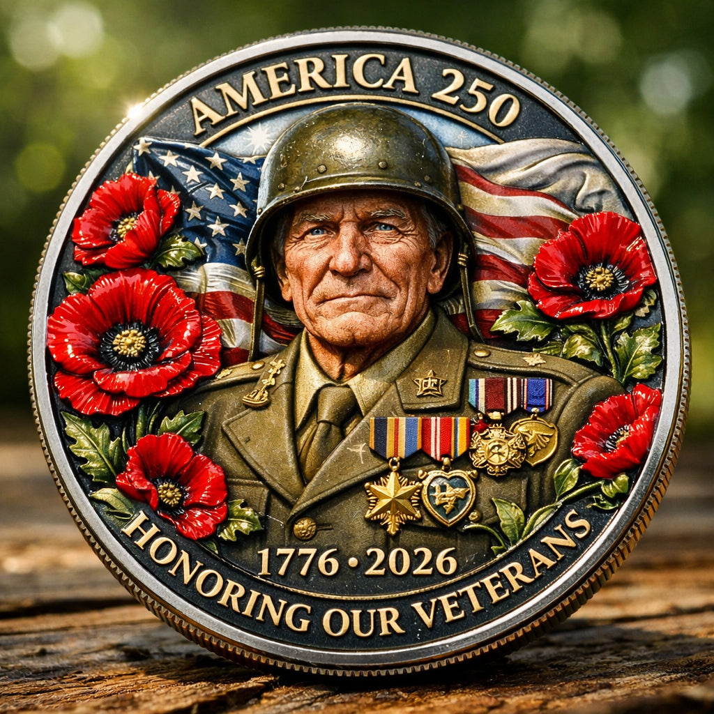 🏆Flash Sale 60% OFF - U.S 250 Commemorative Veteran Honor Coin
