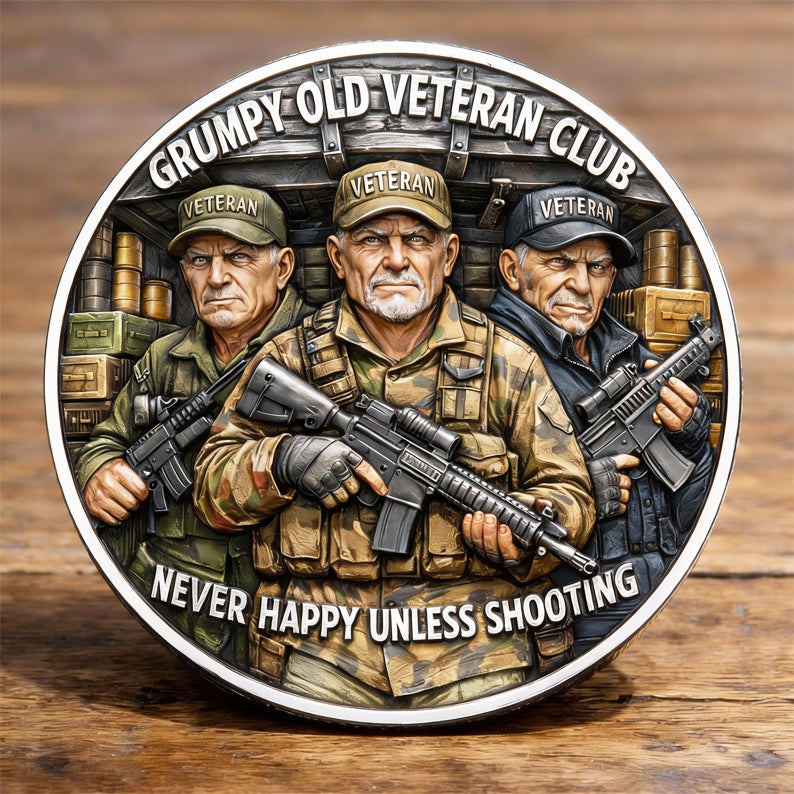 🏆Flash Sale 60% OFF - Grumpy Old Veteran Club Commemorative Coin
