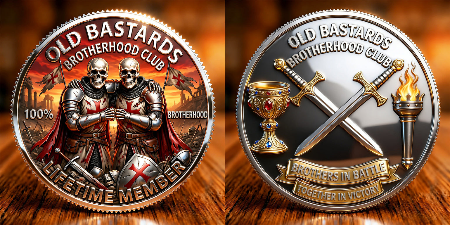 ⚔️Last Day 60% OFF - Crusader Brotherhood Challenge Coin
