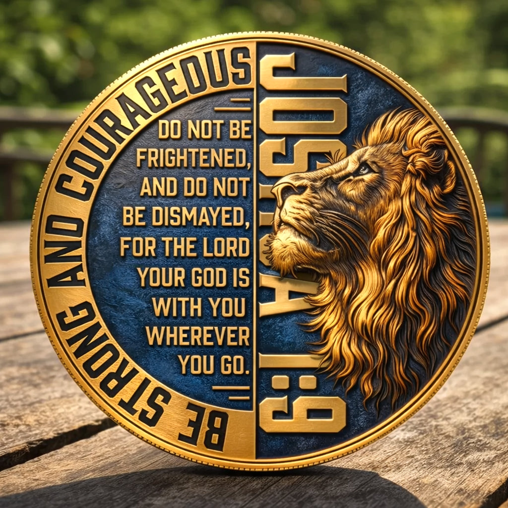 🏆Flash Sale 60% OFF - Biblical Scripture Commemorative Coin – Joshua 1: ...
